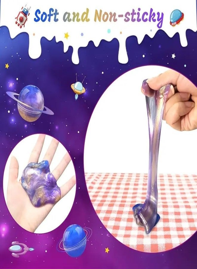 Holydeck 24 Pack Valentines Day Gifts for Kids, Galaxy Slime with Greeting Card Box Stress Relief Slime Toy for Kids Girls Boys Valentines Party Favors Valentine's Day Classroom Exchange Prizes Gift Set - Image 4